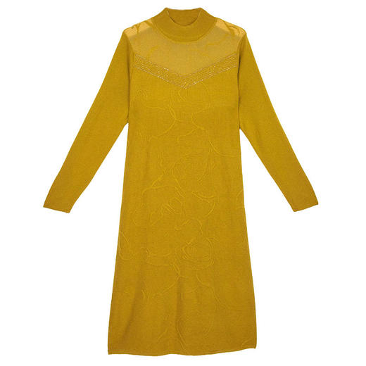 中年妈妈连衣裙，新款女早秋洋气减龄毛衣裙秋季长袖针织打底衫CC-33-62365 商品图4