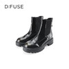Dfuse迪芙斯冬季新款圆头厚底经典百搭切尔西短靴DF34116207 商品缩略图5