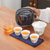 陶瓷功夫茶具户外便携式旅行茶具中式套装快客杯一壶三杯商务礼品 商品缩略图1
