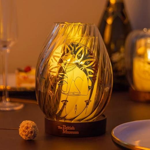大英博物馆 盖亚安德森猫 东方梦境 香薰蜡烛罩 托台烛台摆件礼盒 商品图3
