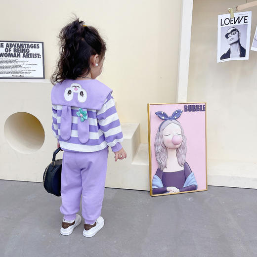 【长袖洋气公主卫衣两件套！】女童秋季套装2023新品长袖洋气公主卫衣两件套儿童春秋韩版休闲服lmsh 商品图1