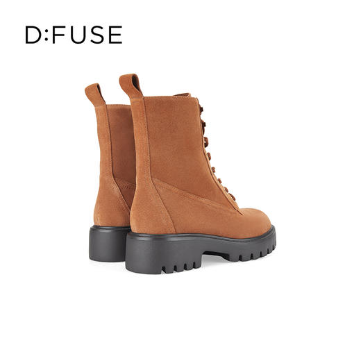 Dfuse迪芙斯冬季新款圆头简约厚底户外马丁靴短靴DF34116208 商品图3