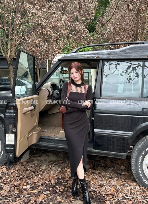 【门店同款】秋季浪漫主义-拼纱褶皱连衣裙 154576336 商品图0