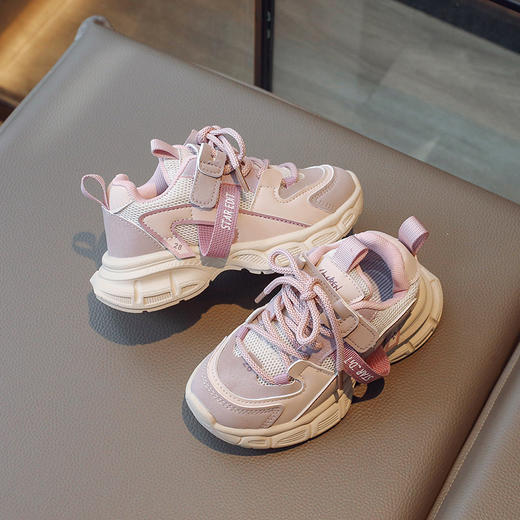 【新款童鞋，酷帅潮流必备】运动鞋春秋新款中大童网面透气鞋儿童休闲老爹鞋时尚潮鞋无论是运动还是休闲，都无往不利！lm 商品图5