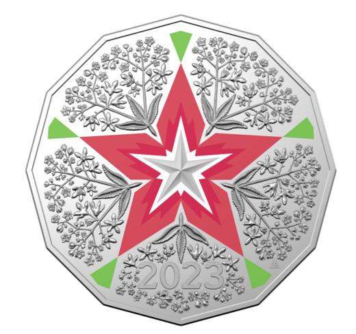 2023澳大利亚 圣诞节日花卉纪念币 商品图2