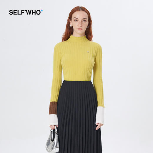 Self Who羊绒羊毛针织衫女秋冬2023新款软糯高级感小个子宽松毛衣 商品图0