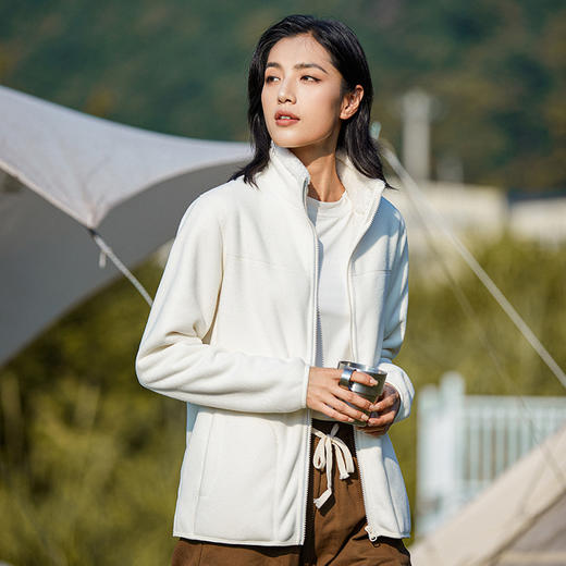 摇粒绒【情侣双面穿抓绒衣】秋冬季加厚开衫卫衣  冲锋衣内胆可外穿  正反两穿 商品图0