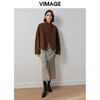 VIMAGE纬漫纪冬季新款小众设计时尚个性百搭宽松毛呢外套女V2014602 商品缩略图1
