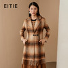 EITIE爱特爱冬季新款时尚复古中长款毛呢大衣6814534 商品缩略图0