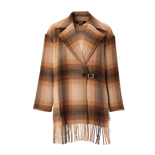 EITIE爱特爱冬季新款时尚复古毛呢大衣6814510 商品图5