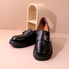 Safiya/索菲娅2023秋冬新品复古英伦风皮带扣粗跟厚底JK乐福鞋小皮鞋 SF33112050 商品缩略图3
