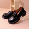 Safiya/索菲娅2023秋冬新品复古英伦风皮带扣粗跟厚底JK乐福鞋小皮鞋 SF33112050 商品缩略图4