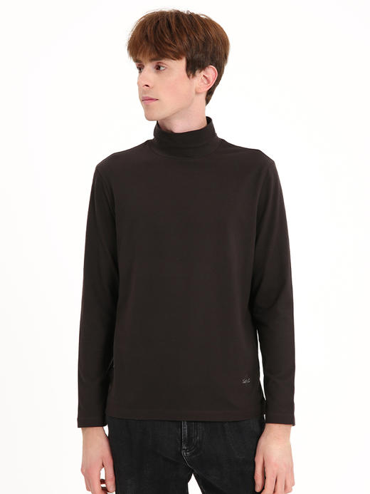 callisto咖色舒适弹力长袖T恤 商品图3