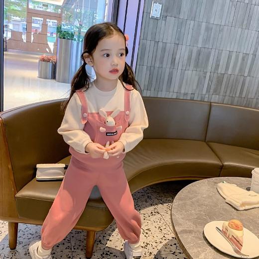 【休闲两件套，可爱又时髦！】女童套装春装2023新款儿童可爱网红套装洋气给小女孩带来时尚与舒适的穿着体验lm 商品图1