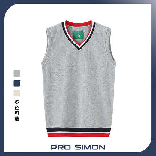 BMW-108A( PROSIMON高尔夫秋冬男款V领针织马甲背心) 商品图0