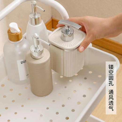 小推车置物架家用落地零食推车卫生间卧室客厅可移动收纳架懒角落同款 商品图3