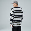 西遇美式条纹毛衣新款复古日系慵懒风oversize针织衫上衣男11932256 商品缩略图4