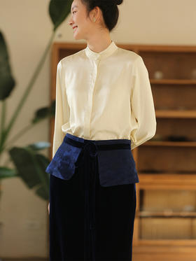 牧衣游原创 提花丝麻腰封百搭------- 幽意【不支持会员折】