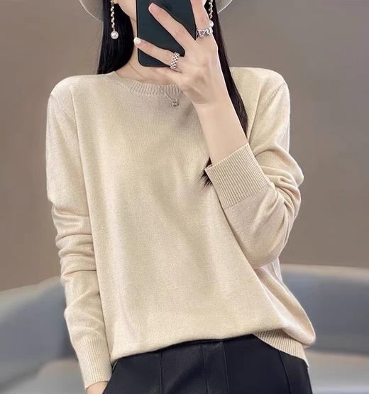 【GZ】无忧购秋冬必备柔软圆领中领基础款包芯纱百搭打底衫26064-23067（截单后3-5天发货) 商品图3