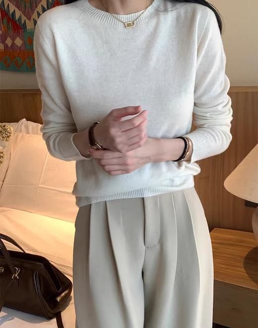 【GZ】无忧购秋冬必备柔软圆领中领基础款包芯纱百搭打底衫26064-23067（截单后3-5天发货) 商品图2