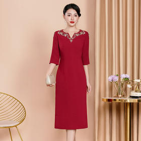WX-88322中长款日常旗袍