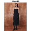 VIMAGE纬漫纪冬季新款显瘦洋气吊带连衣裙V2077605 商品缩略图0
