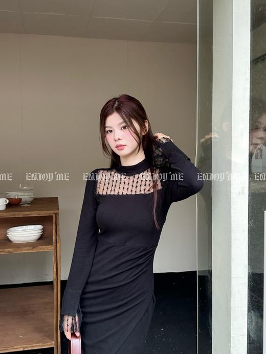 【门店同款】秋季浪漫主义-拼纱褶皱连衣裙 154576336 商品图2