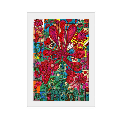 张长江《玫瑰乐园012-秘境》版画 商品图0