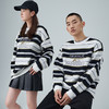 西遇美式条纹毛衣新款复古日系慵懒风oversize针织衫上衣男11932256 商品缩略图2