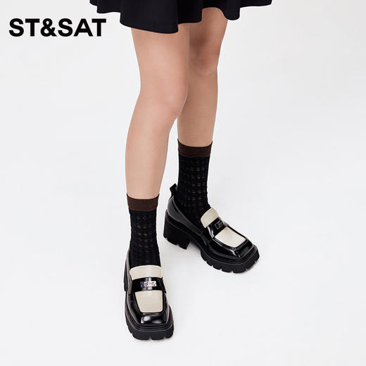 星期六英伦风厚底乐福鞋SS33111025 商品图6