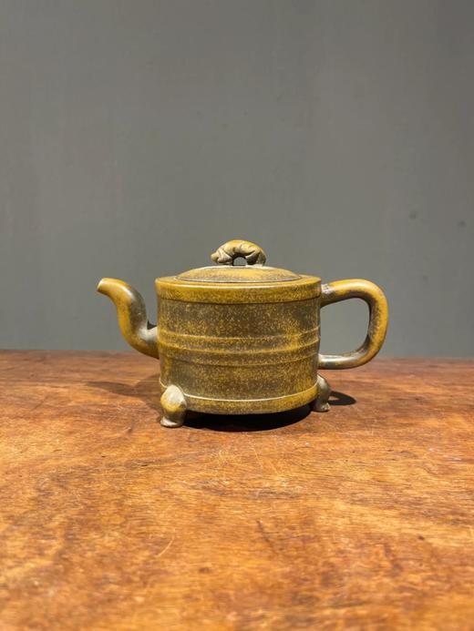 黄泥紫砂奁型握把壶，顺丰包邮 商品图5