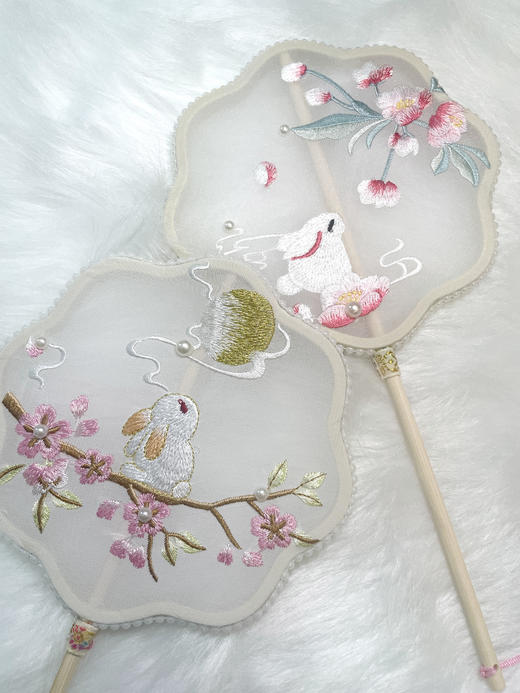 pureshare蓬纱馆 中秋月兔团扇 商品图0