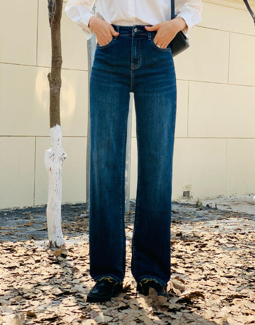 【百图lulu定制】【幸福牛仔裤】弹力面料 超软牛仔直筒裤 商品图1