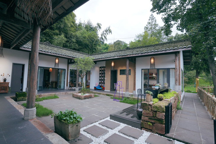 【邛崃-382号院】茶园里的5房川西院子,近南宝山,平乐古镇yjxy