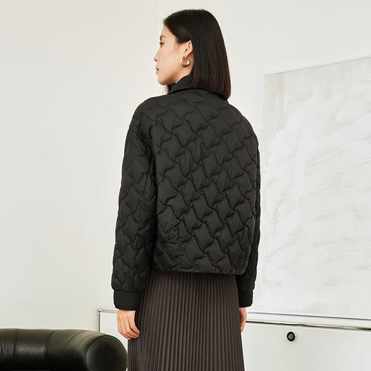 玳莎冬季短款羽绒服女打揽设计感小众翻领保暖外套  DC41304 商品图3