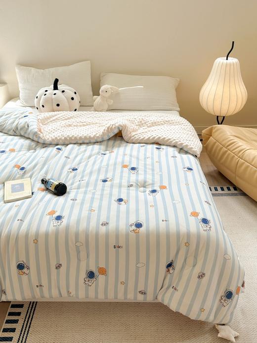 【温暖治愈】A类针织棉豆豆被春秋被冬被大豆被子被芯婴儿童宝宝成人单双人被 商品图4