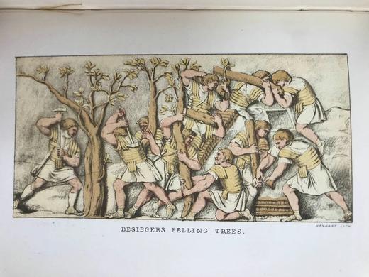 1881年 耶路撒冷末日的故事 8幅彩色插图 漆布精装32开 商品图7