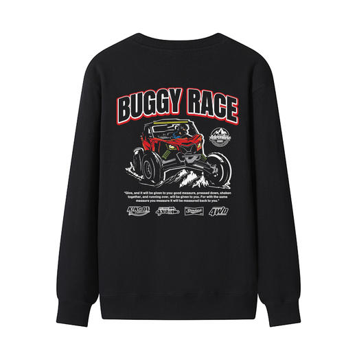 2023秋冬自由基地新款圆领毛圈卫衣300克打底衫越野车设计图案款 NMT-2038 商品图2