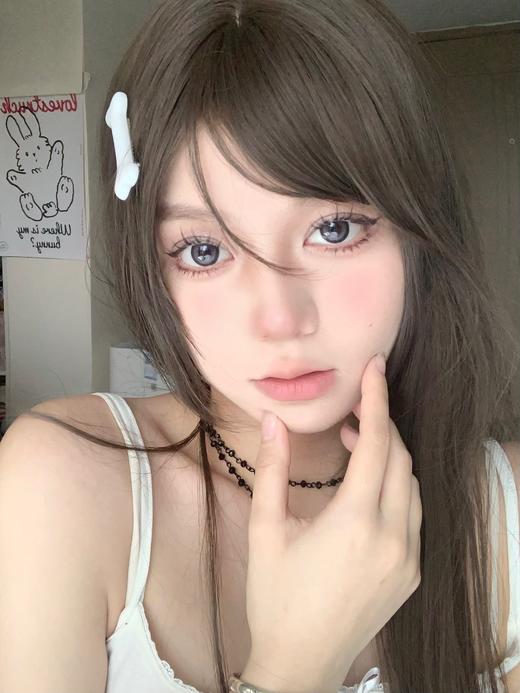 Lillilly旗下 ·LL-45冷光泡泡&LL-46焦糖啵啵 &LL-47冷泡乌龙   14.4mm白狮参考着色中大直径 ｜日抛10片装 商品图3