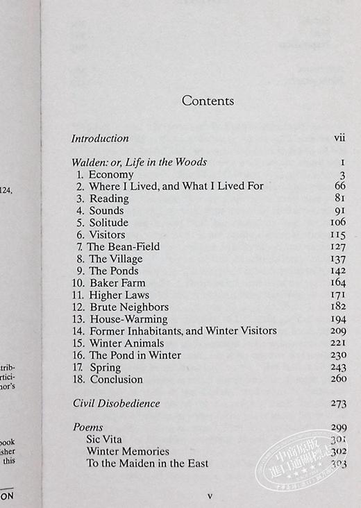 【中商原版】瓦尔登湖 英文原版 Signet Classics: Walden and Civil Disobedience (150th Anniversary) 商品图4
