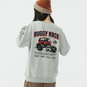 2023秋冬自由基地新款圆领毛圈卫衣300克打底衫越野车设计图案款 NMT-2038