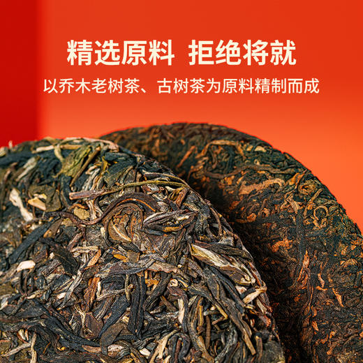 澜沧古茶2023年和双饼和怡和润一生一熟普洱生茶熟茶礼盒357g*2 商品图2