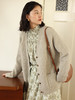 HeyDress法式针织开衫女秋季宽松V领慵懒感花纱外套软糯温柔上衣 商品缩略图2