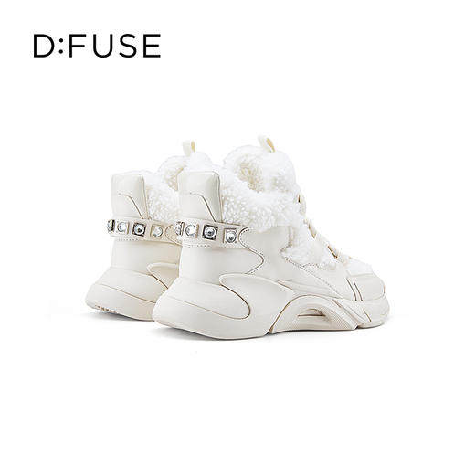 DFuse迪芙斯2022冬季新款牛皮厚底增高老爹鞋运动鞋女DF24118540 商品图3