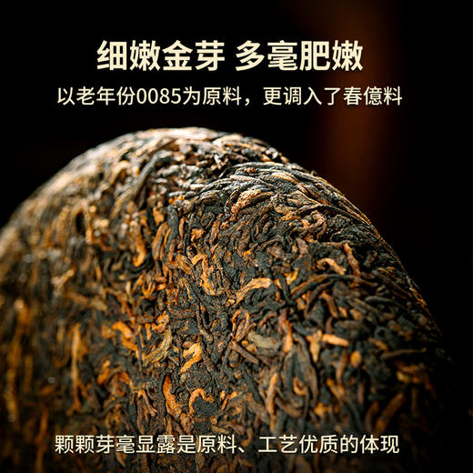 澜沧古茶2023年鼎和景迈0085普洱熟茶古树茶七子饼茶 商品图4