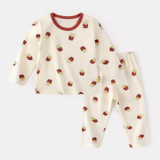 【柔软亲肤，锁温保暖！】宝宝家居服套装儿童秋装睡衣女童上衣裤子衣服两件套婴儿秋衣秋裤无论是日常居家还是睡眠时都能让宝宝感受到舒适与安心 商品图1