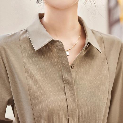 裁缝学苑AX116腰带收腰拼接尖领长袖衬衫裙纸样连衣裙女裙子样衣 商品图4