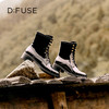 Dfuse迪芙斯冬季新款牛皮圆头经典绑带马丁靴短靴DF34116209 商品缩略图11