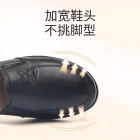 信诺妈妈鞋休闲软底2023秋季新款真皮舒适中老年女鞋圆头平底皮鞋23Q6030-51