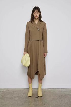 压褶重工不对称半裙